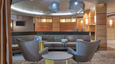 SpringHill Suites Terre Haute lounge area